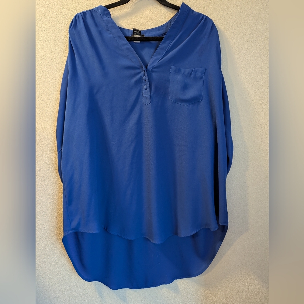 Torrid Blue Blouse Size 2X